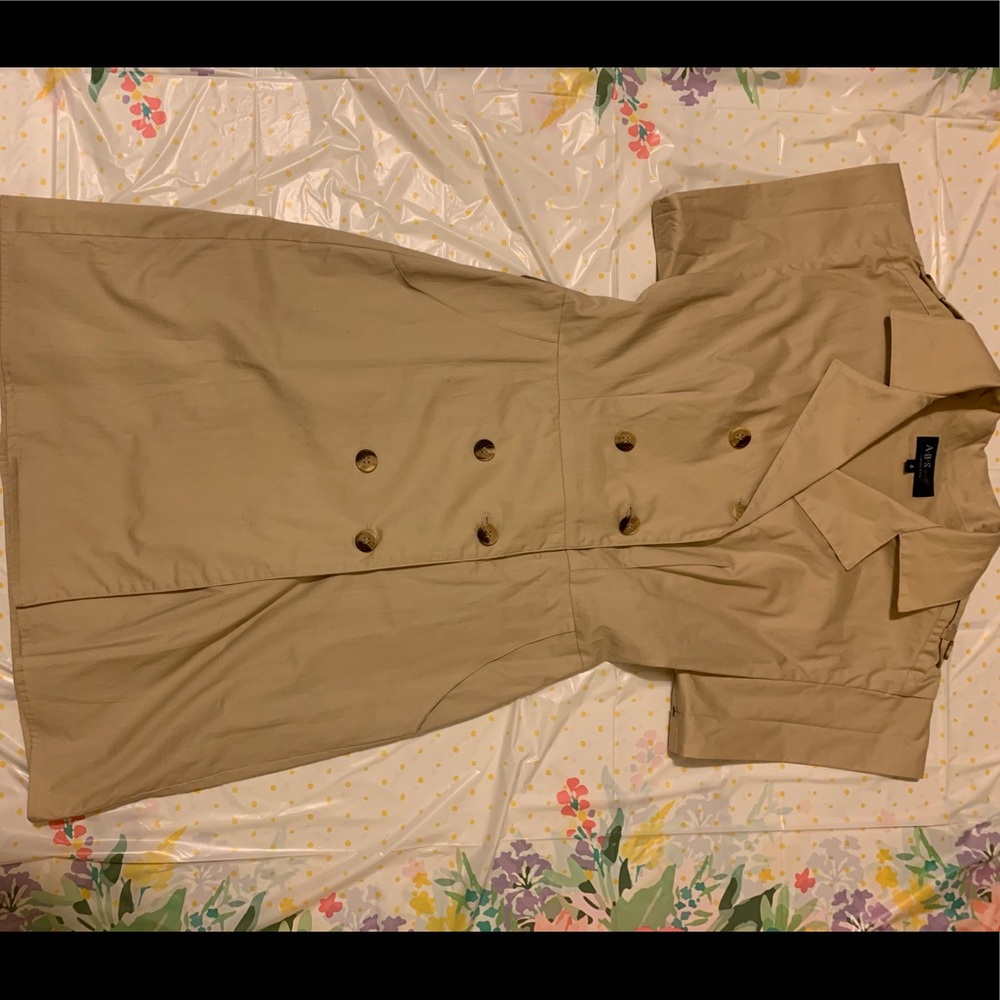 Khaki Trench Dress